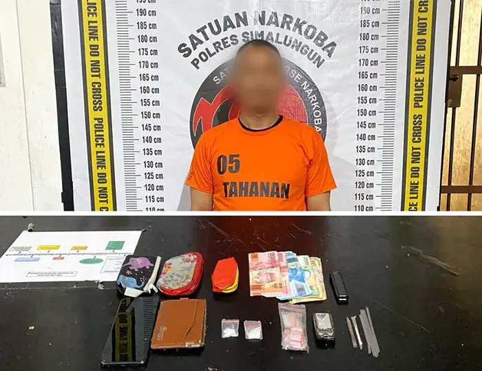 Diduga Pengedar Sabu, Anggota Polri Bertugas di Polres Batu Bara Ditangkap Sat Narkoba Simalungun