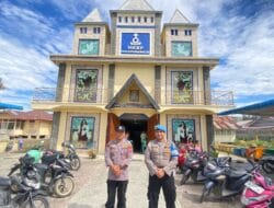 Polres Samosir Dilibatkan Dalam Pelayanan Ibadah Minggu Gereja