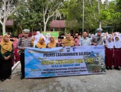Personel Satlantas Polres Labusel Gelar Dikmas Lantas di MIN 1 Kotapinang