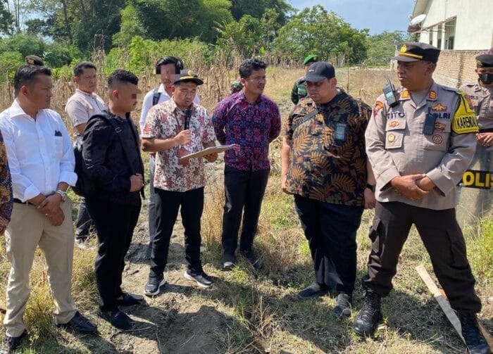 Polres Samosir Lakukan Pengamanan Eksekusi Tanah dan Bangunan di Desa Nainggolan