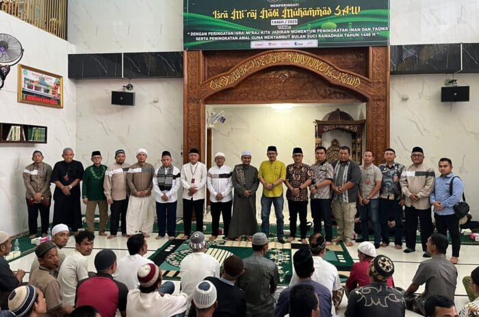 700 Warga Binaan Muslim Rutan Kelas I Medan Gelar Peringatan Isra Mikraj 1446 H