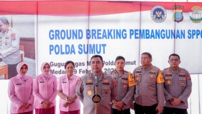 Groundbreaking Dapur Gizi Gratis Polda Sumut, Wujud Kepedulian bagi Generasi Muda