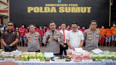 Jaringan Narkoba Internasional Hingga Bandar Bersenjata Dibongkar Polda Sumut