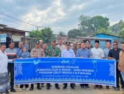 Medco E&P Malaka Bangun Jembatan Permanen