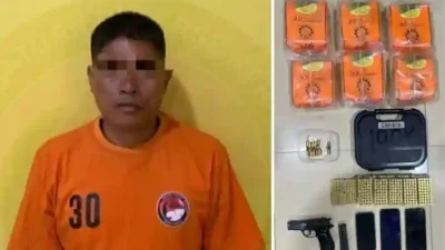 Polisi di Asahan Baku Tembak dengan Bandar Narkoba Bersenjata Api
