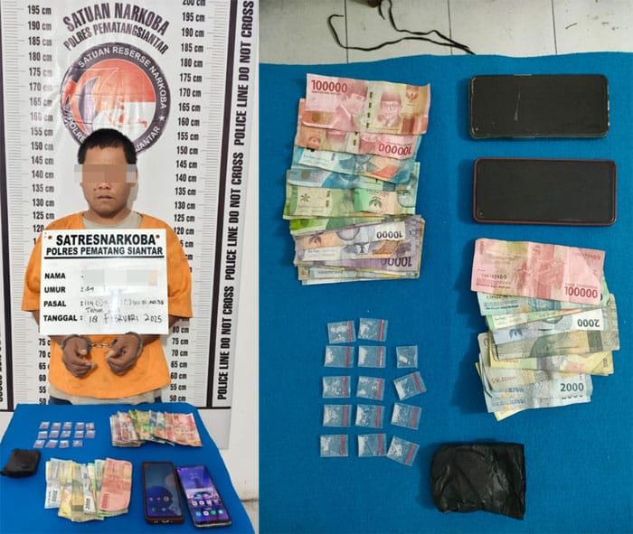 Polres Pematangsiantar Ungkap Peredaran Narkoba di Lorong 7 Parluasan
