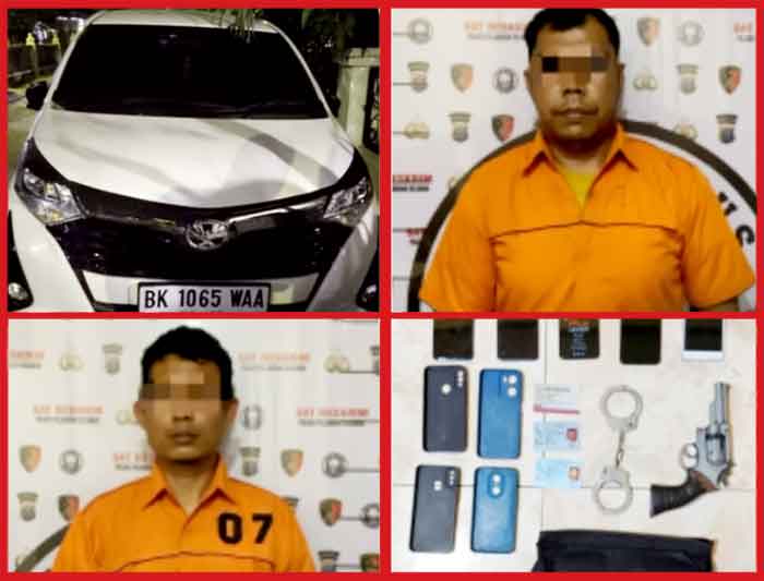 Sat Reskrim Polres Pelabuhan Belawan Tangkap Dua Polisi Gadungan Pelaku Perampokan