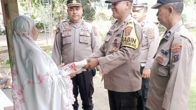 Polsek Torgamba Gelar Bakti Sosial di Bulan Ramadan Bantu Warga Kurang Mampu