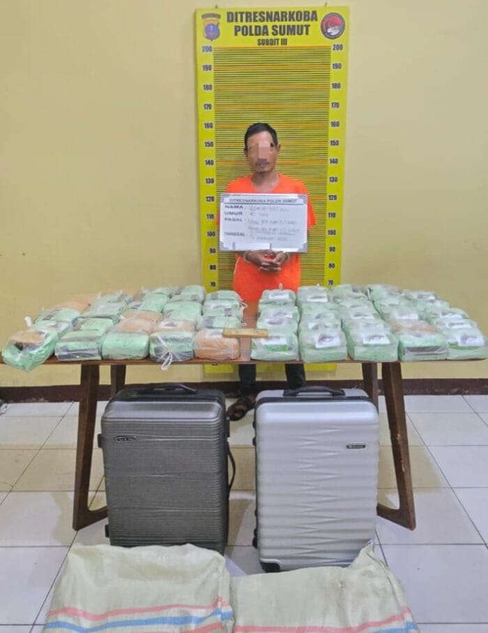 Polda Sumut Bongkar Jaringan Narkoba Antarprovinsi, 56 Kg Sabu Diamankan di Langkat