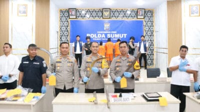 Polres Tapteng Gelar Konferensi Pers Ungkap Berbagai Kasus Tindak Pidana