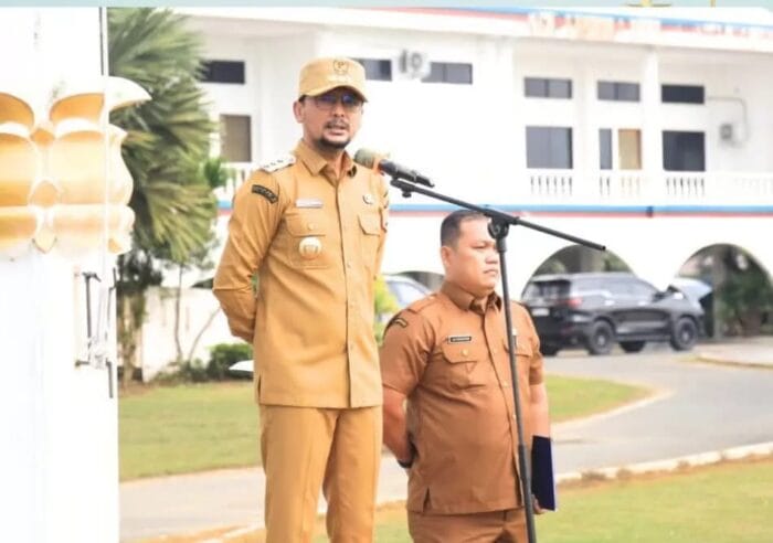 Hari Pertama Masuk Kerja, Bupati dan Wakil Bupati Labusel Ajak ASN Tingkatkan Disiplin