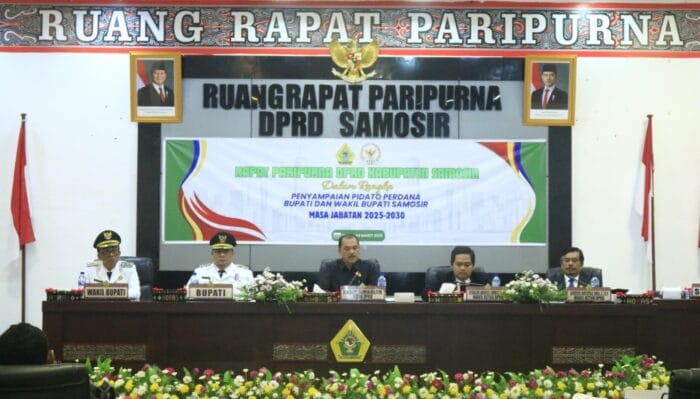 DPRD Samosir Gelar Paripurna Awali Kerja Bupati dan Wabup Samosir