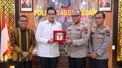 Rico Waas Silaturahmi dengan Kapolrestabes Medan