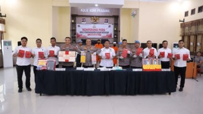 Polres Langsa Berhasil Ungkap 12,5 Kg Narkoba Jenis Sabu
