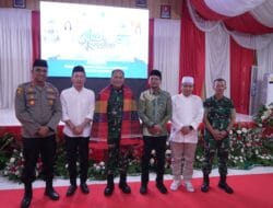 Kapolres Labusel AKBP Arfin Fachreza Hadiri Safari Ramadan Danrem 022/PT di Makodim 0209/LB