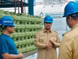 Bupati Batu Bara Kunjungi SPBU, SPBE dan Kilang Padi
