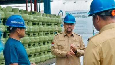 Bupati Batu Bara Kunjungi SPBU, SPBE dan Kilang Padi