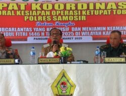 Wabup Samosir Pimpin Rapat Persiapan Pengamanan Hari Raya Idul Fitri 2025