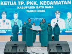 Ketua TP PKK Batu Bara Lantik 6 Ketua TP PKK Kecamatan