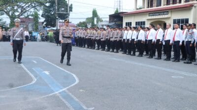 Polres Langsa Gelar Apel Pasukan Operasi Ketupat Seulawah 2025