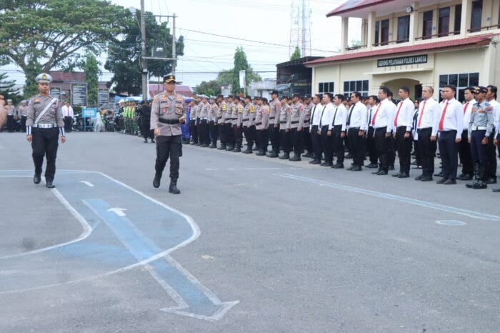 Polres Langsa Gelar Apel Pasukan Operasi Ketupat Seulawah 2025