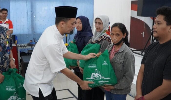 Rutan Kelas I Medan Bersama Baznas Provsu Serahkan Bantuan Bagi Keluarga Warga Binaan