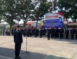 Rutan Kelas 1 Medan Gelar Apel Siaga dan Razia Gabungan Bersama TNI & Polri