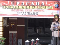 Anggota Polres Samosir AKP Tito Juardi Naik Pangkat Jadi Kompol