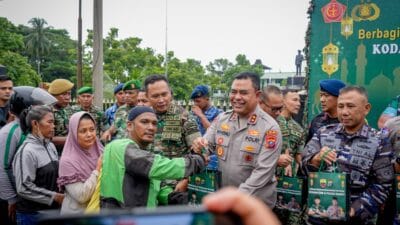 Berbagi Berkah Ramadan: TNI-Polri Pererat Sinergi dengan Masyarakat Kota Medan