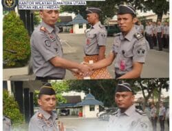 Rutan Kelas I Medan Berikan Penghargaan Pegawai Teladan