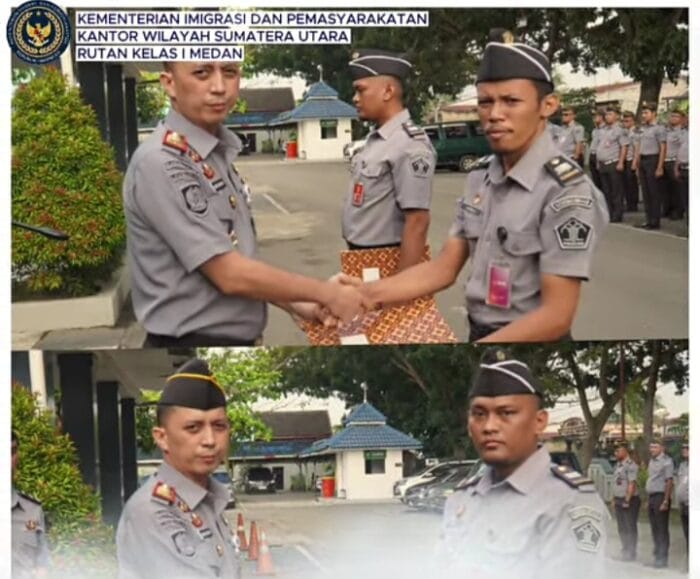 Rutan Kelas I Medan Berikan Penghargaan Pegawai Teladan