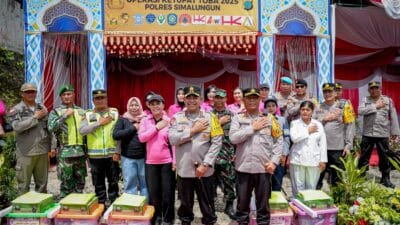 Kapolda Sumut Tinjau Pos Pelayanan Pintu Tol Sinaksak
