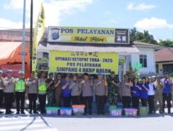 Polda Sumut Tinjau Pos Pelayanan Operasi Ketupat Toba 2025 Polres Samosir