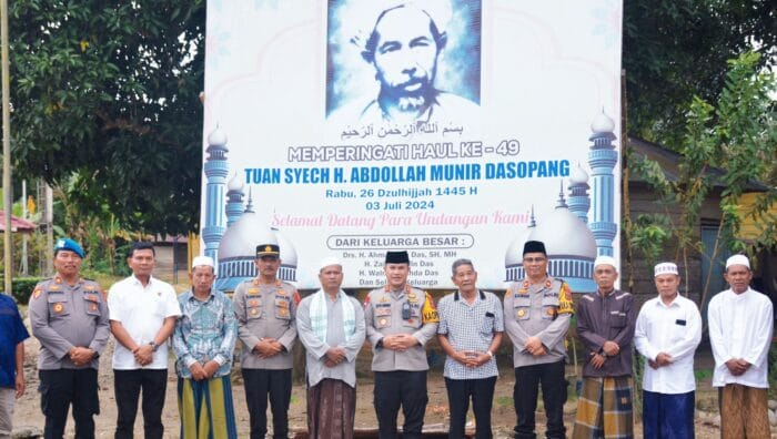 Kapolres Labusel AKBP Aditya Sembiring Silaturahmi dengan Tokoh Masyarakat Sungai Kanan