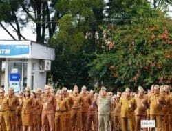 Bupati Karo Pimpin Apel Pagi Gabungan Perdana