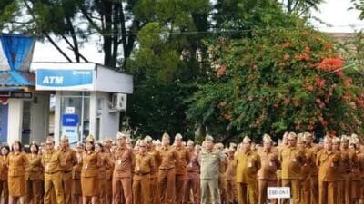 Bupati Karo Pimpin Apel Pagi Gabungan Perdana