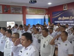 Rutan Kelas 1 Medan Ikuti Apel Bersama dan Halalbihalal Kemenko Hukum, HAM, Imigrasi dan Pemasyarakatan