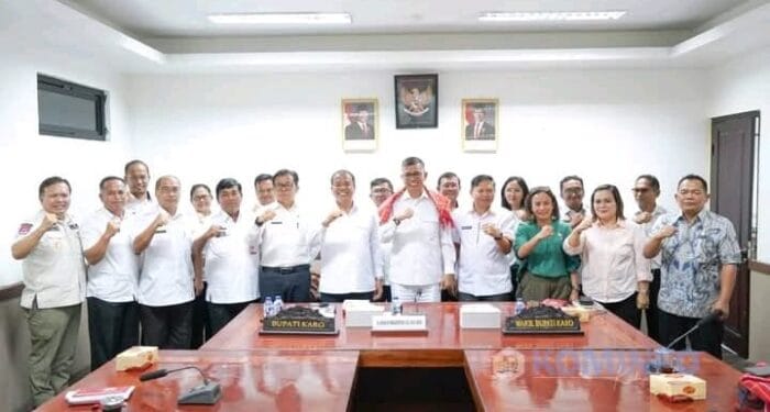 Bupati dan Wakil Bupati Karo Sambut Kunjungan Hinca Panjaitan dari Komisi III DPR RI