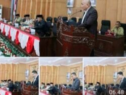 DPRD Baru Bara Gelar Rapat Paripurna Pandangan Fraksi Terhadap Nota LKPJ Bupati Tahun 2024 dan Ranperda PIKID
