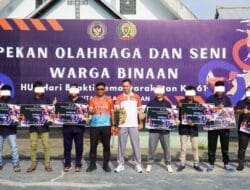 Penutupan Porsenap Hari Bakti Pemasyarakatan Ke-61 di Rutan Kelas 1 Medan