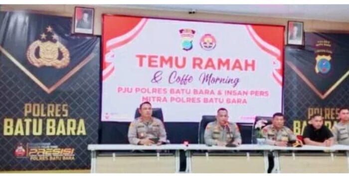 Kapolres Batu Bara AKBP Doly Nelson Nainggolan Gelar Coffee Morning Bersama Jurnalis