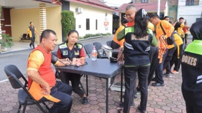 250 Personel Polres Samosir Ikuti Tes Jasmani Berkala Semester I TA 2025