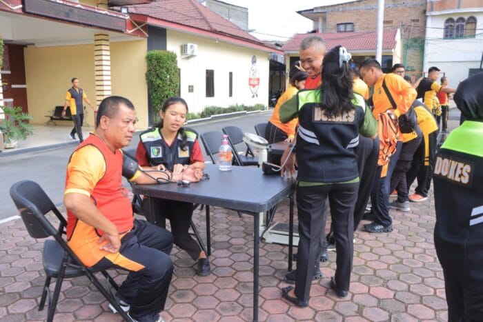 250 Personel Polres Samosir Ikuti Tes Jasmani Berkala Semester I TA 2025