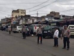 Satlantas Polres Tanah Karo Tertibkan dan Amankan Pusat Pasar Kabanjahe