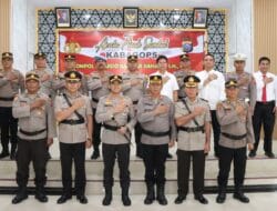 Kapolres Tapteng Pimpin Upacara Sertijab Kabag Ops