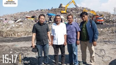 Asprindo Sumut Tinjau Lokasi TPA Sampah di Terjun
