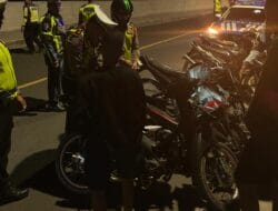 12 Unit Sepeda Motor Diamankan Polres Samosir Dalam Blue Light Patrol