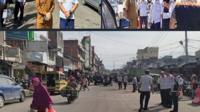 Wakil Bupati Karo Bersama Dinas Perhubungan Uji Coba Perpakiran Dua Jalur Kiri