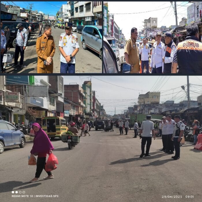 Wakil Bupati Karo Bersama Dinas Perhubungan Uji Coba Perpakiran Dua Jalur Kiri