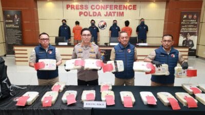 Polda Jatim Berhasil Ungkap Jaringan Narkoba Internasional 21 Kg Sabu, Rp22 M Disita